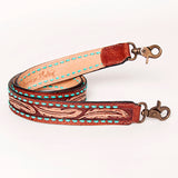 ADSTF108 Hand Tooled Genuine Leather Handle Strap