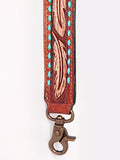 ADSTF108 Hand Tooled Genuine Leather Handle Strap