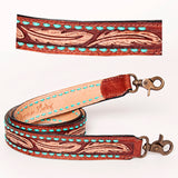 ADSTF108 Hand Tooled Genuine Leather Handle Strap