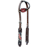 BER145-Western Leather One Ear Headstall