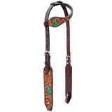 BER154-Western Leather One Ear Headstall