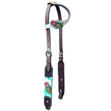 BER162-Western Leather One Ear Headstall