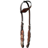 BER230-Western Leather One Ear Headstall