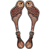 BER230-Western American Leather Spur Strap