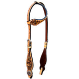 BER244-Western Leather One Ear Headstall