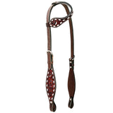 BER246-Western Leather One Ear Headstall