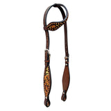 BER249-Western Leather One Ear Headstall