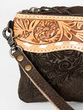 LC-ADBG344DM2D Wristlet Genuine Western Leather Women Bag Sally