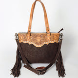 LC-ADBGS112E Tote Embossed Genuine Western Leather Women Bag