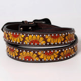 BER172-Hand Painted Western Leather Belt