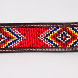 BER220-Hand Carved Western Leather Belt