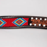 BER225-Hand Carved Western Belt