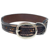 BER223-Western leather Dog Collar