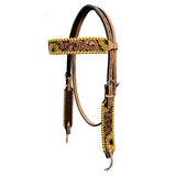 BER255-Western Leather Headstall