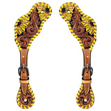 BER255-Western American Leather Spur Strap