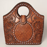 ADBGZ597 Tote Hand Tooled Genuine Western Leather Women Bag