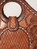 ADBGZ597 Tote Hand Tooled Genuine Western Leather Women Bag