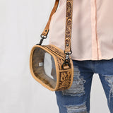 ADBGZ602 Clear Bag Genuine Western Leather Women Bag