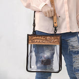 ADBGZ603 Clear Bag Genuine Western Leather Women Bag