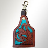 ADKRX102 Hand Tooled Genuine Leather Keyring