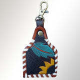 ADKRX106 Hand Tooled Genuine Leather Keyring