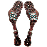 BER232-Western American Leather Spur Strap