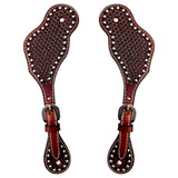 BER901-Western American Leather Spur Strap