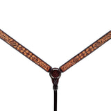 BER278-Western Leather Breast Collar