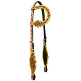 BER257-Western Leather One Ear Headstall