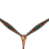 BER258-Western Leather Breast Collar