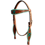 BER258-Western Leather Headstall