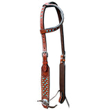 BER259-Western Leather One Ear Headstall