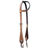 BER260-Western Leather One Ear Headstall