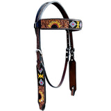 BER261-Western Leather Headstall