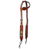 BER262-Western Leather One Ear Headstall