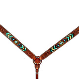 BER262-Western Leather Breast Collar