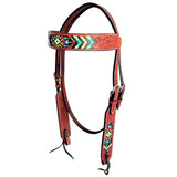 BER262-Western Leather Headstall