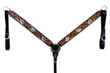 BER267-Western Leather Breast Collar