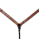 BER268-Western Leather Breast Collar