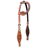 BER273-Western Leather One Ear Headstall