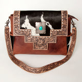 ADBG842 Messenger Hair On Genuine Western Leather Women Bag