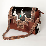 ADBG842 Messenger Hair On Genuine Western Leather Women Bag