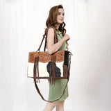 ADBGZ200 Tote Hair On Genuine Western Leather Women Bag