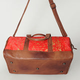 LC-ADBGS174C Duffel Genuine Western Leather Women Bag Sally