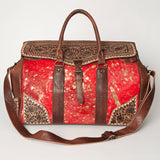 LC-ADBG516D Duffel Genuine Western Leather Women Bag Maribel