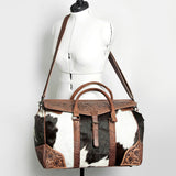 ADBG516 Duffel Genuine Western Leather Women Bag Sage