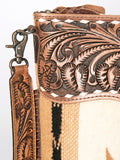 ADBG510 Crossbody Genuine Western Leather Women Bag Paisley