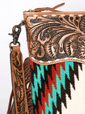 ADBG510 Crossbody Genuine Western Leather Women Bag Paisley