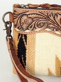 ADBG344 Wristlet Genuine Western Leather Women Bag Paisley