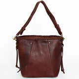 LC-ADBGD160B Bucket Hair On Genuine Western Leather Women Bag